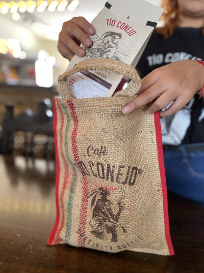 Bolsa de yute Café Tío Conejo